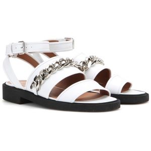 New Givenchy Natalia Chain Sandals White SZ 35.5